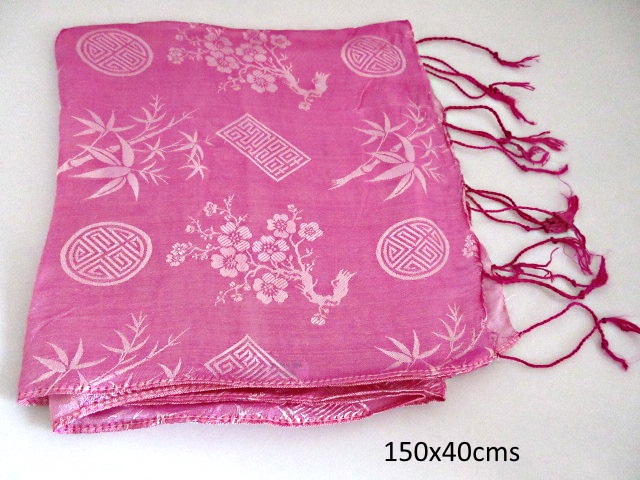 Foulard en soie - rose